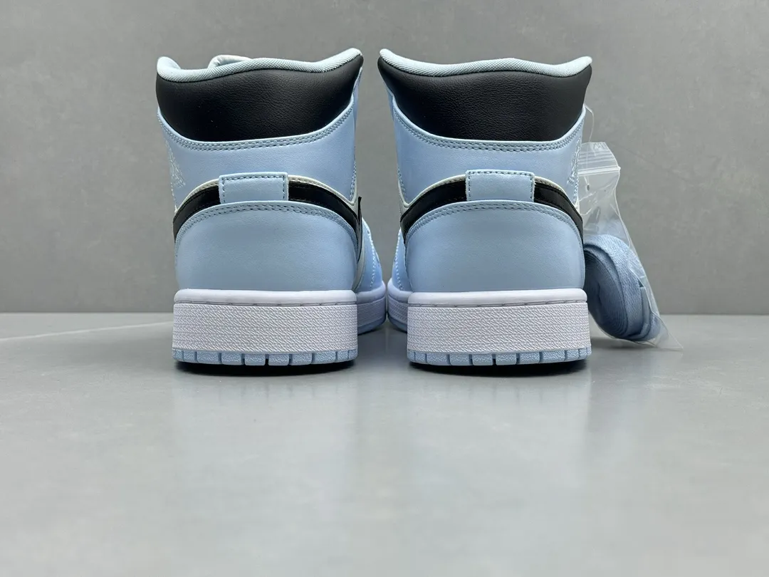 GoodFit Nike Air Jordan 1 Mid ‘UNC’ – Light Blue White Black, Replica Shoes & Nike Replica, Youth & Adult Sizes 36- 1205