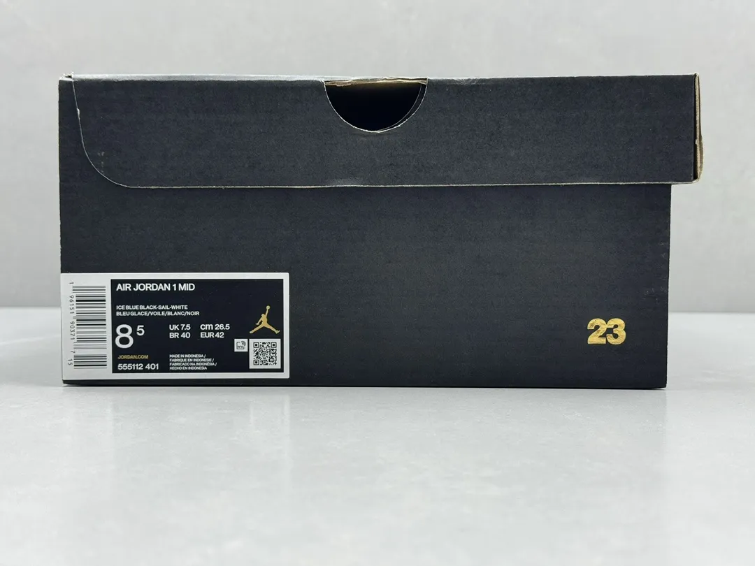 GoodFit Nike Air Jordan 1 Mid ‘UNC’ – Light Blue White Black, Replica Shoes & Nike Replica, Youth & Adult Sizes 36- 1205