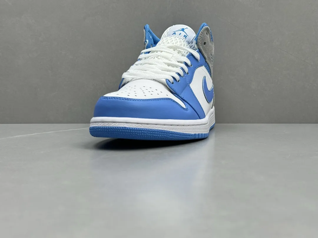 DailyWear Nike Air Jordan 1 Mid UNC White Blue – Authentic Version, Rep Shoes & Replica Nikes, Sizes 36-46 Including Half Sizes 1234
