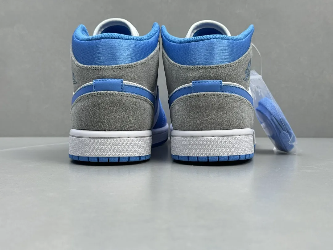 DailyWear Nike Air Jordan 1 Mid UNC White Blue – Authentic Version, Rep Shoes & Replica Nikes, Sizes 36-46 Including Half Sizes 1234