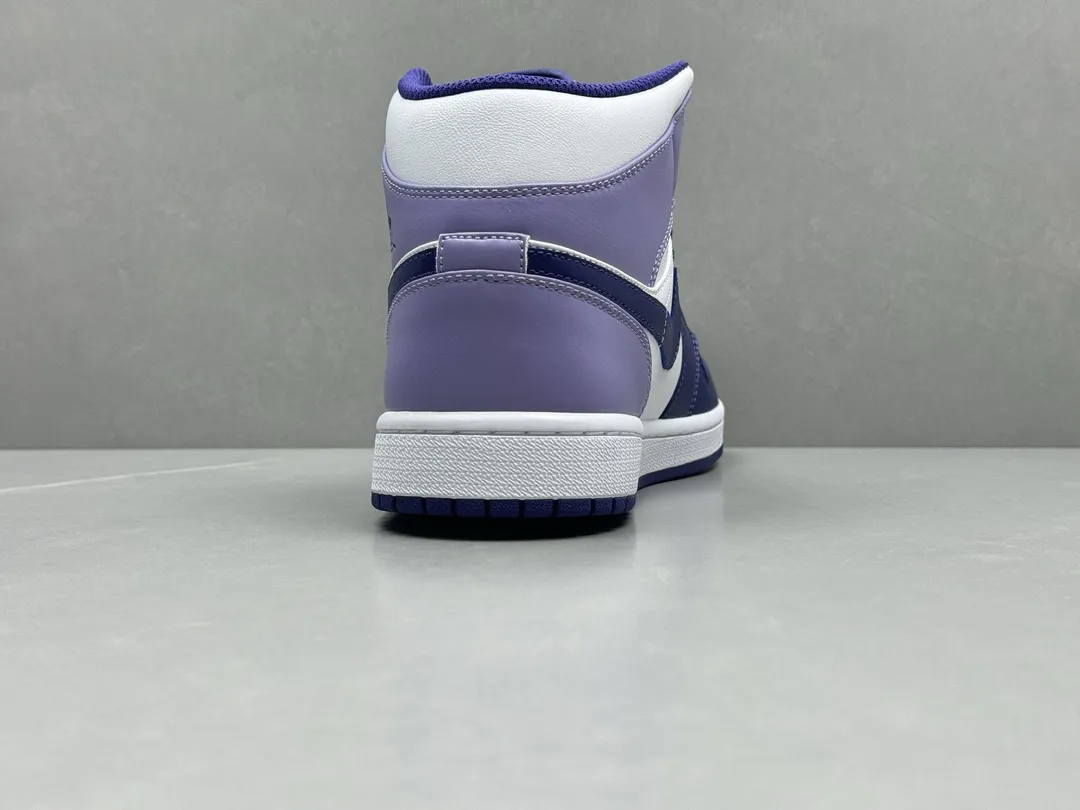 Chic Nike Air Jordan 1 Mid ‘White Purple’ – Authentic Version, Rep Shoes & Replica Nike Sneakers, Sizes 36-46 Including Half Sizes 1202