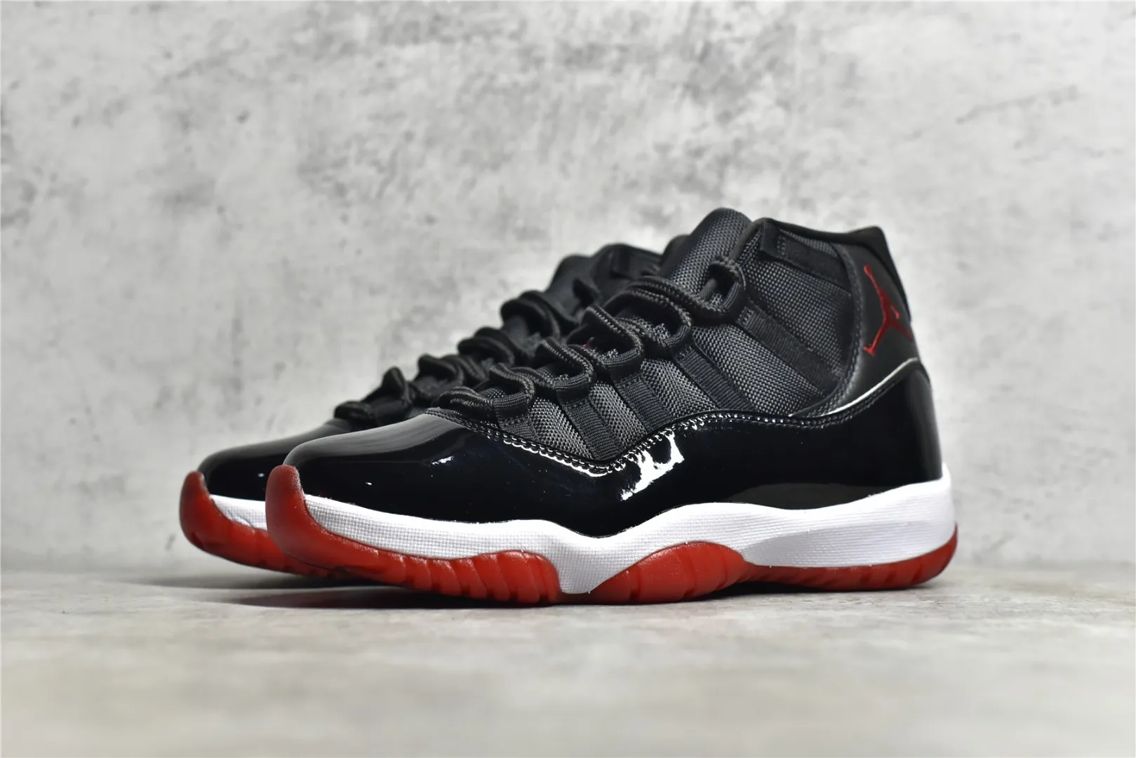Nike Air Jordan 11 Bred – Authentic Carbon Fiber Edition – Black Red White – High Quality Replica Basketball Shoes Affordable 1096