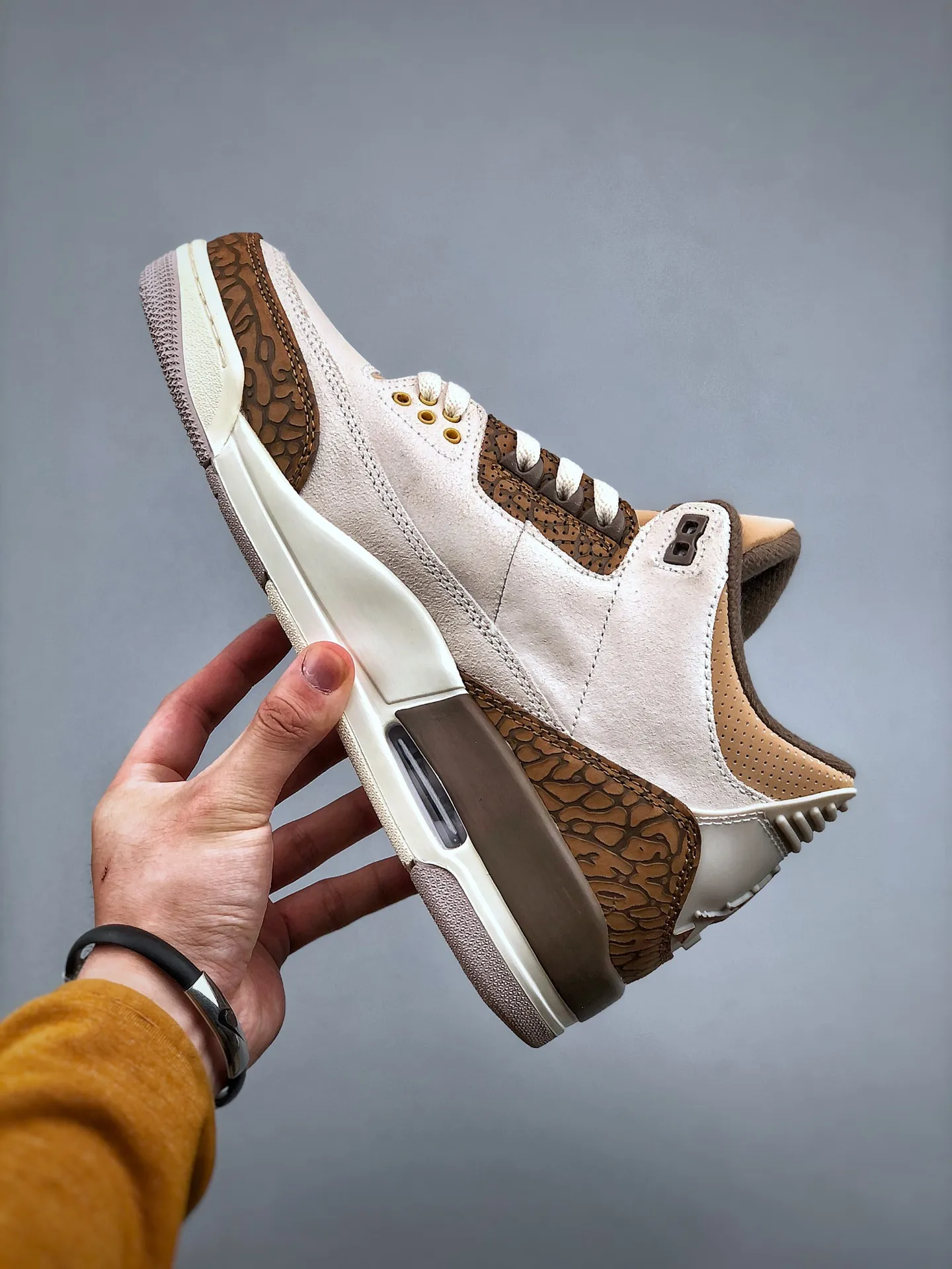 Vibrant Nike Air Jordan 3 “Palomino” – Light Grey Brown High-Top Rep Shoes & Replica Sneakers 1189