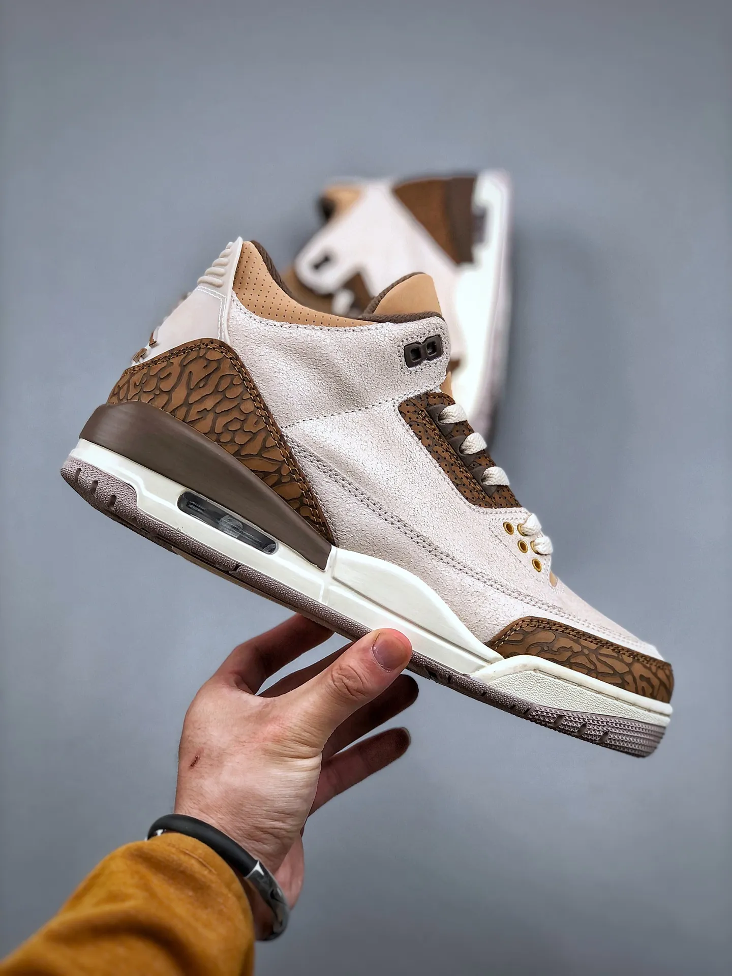 Vibrant Nike Air Jordan 3 “Palomino” – Light Grey Brown High-Top Rep Shoes & Replica Sneakers 1189