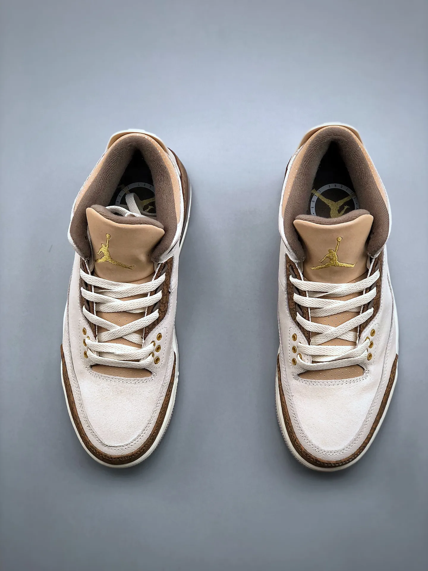 Vibrant Nike Air Jordan 3 “Palomino” – Light Grey Brown High-Top Rep Shoes & Replica Sneakers 1189