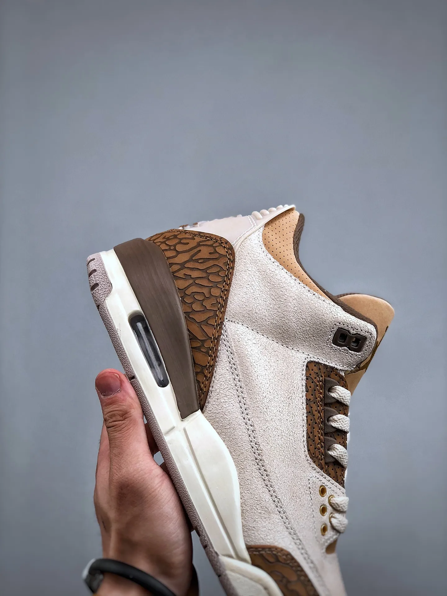 Vibrant Nike Air Jordan 3 “Palomino” – Light Grey Brown High-Top Rep Shoes & Replica Sneakers 1189