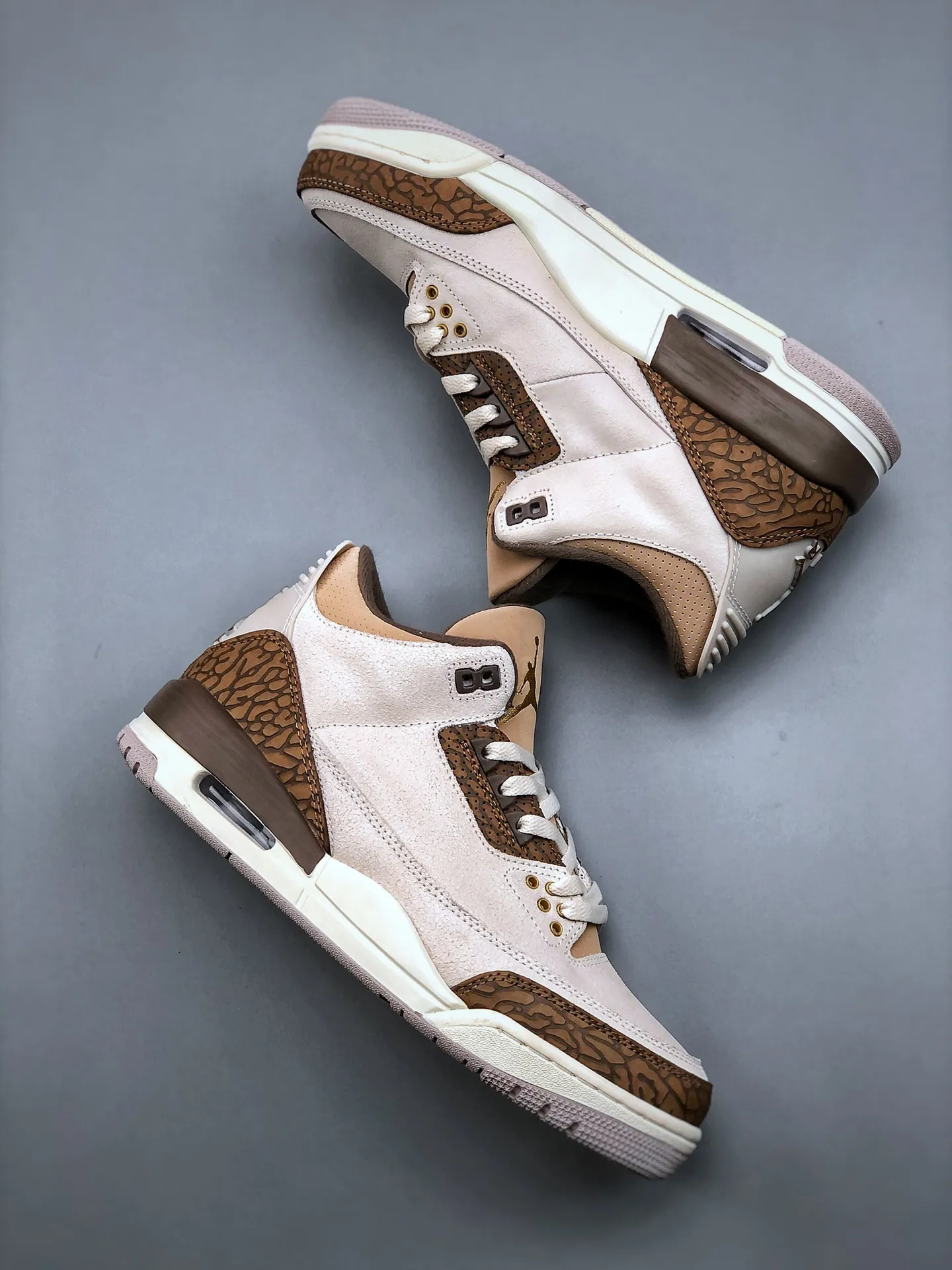 Vibrant Nike Air Jordan 3 “Palomino” – Light Grey Brown High-Top Rep Shoes & Replica Sneakers 1189