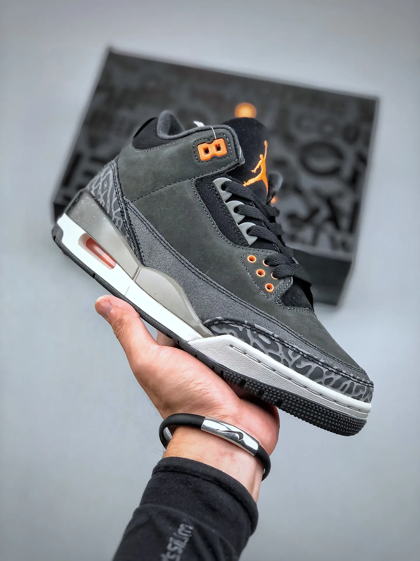 OdorResistant Nike Air Jordan 3 Retro “Fear” – Dark Grey Orange Black – Rep Shoes & Nike Replica Sneakers 1190