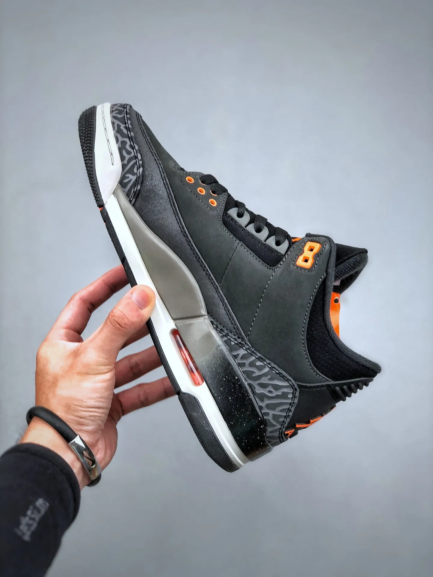 OdorResistant Nike Air Jordan 3 Retro “Fear” – Dark Grey Orange Black – Rep Shoes & Nike Replica Sneakers 1190