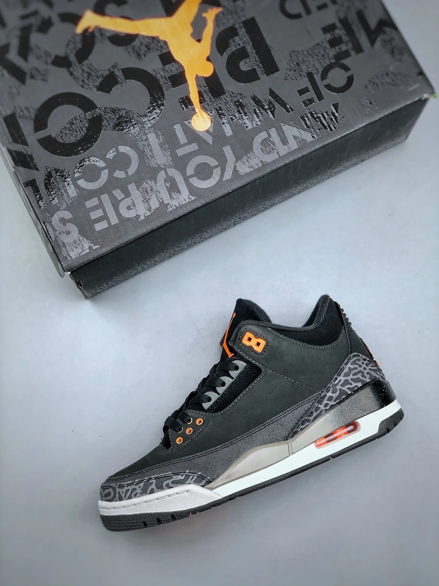 OdorResistant Nike Air Jordan 3 Retro “Fear” – Dark Grey Orange Black – Rep Shoes & Nike Replica Sneakers 1190
