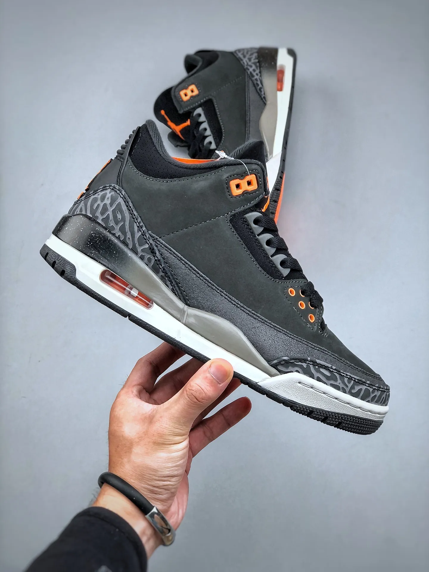 OdorResistant Nike Air Jordan 3 Retro “Fear” – Dark Grey Orange Black – Rep Shoes & Nike Replica Sneakers 1190