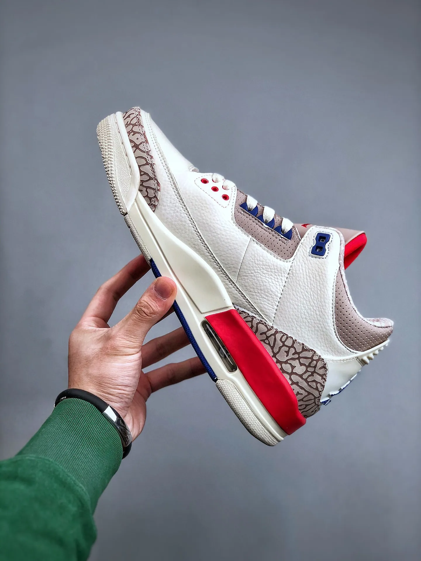 Timeless Nike Air Jordan 3 Retro “Knicks” – White Red Blue Mid-Top Basketball Shoes – Rep Shoes & Replica Sneakers 1179