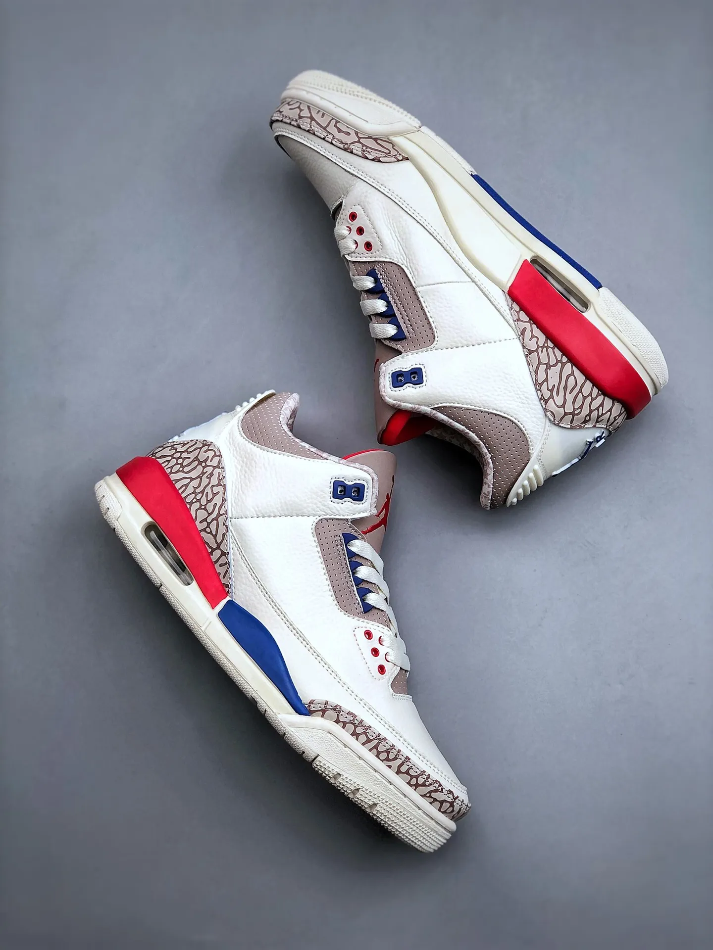 Timeless Nike Air Jordan 3 Retro “Knicks” – White Red Blue Mid-Top Basketball Shoes – Rep Shoes & Replica Sneakers 1179