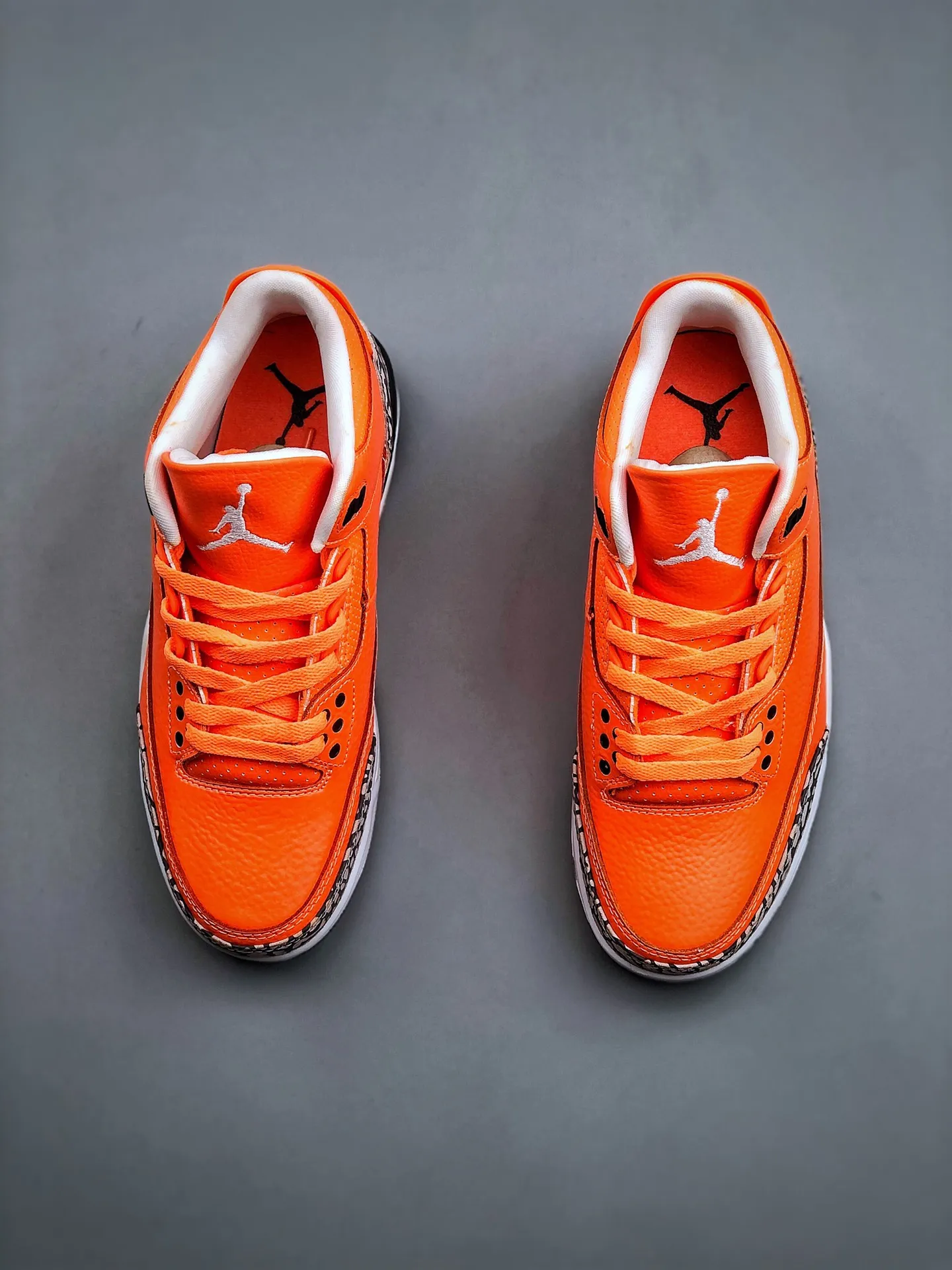 TechFriendly Nike Air Jordan 3 Retro ‘Sun Orange Grey’ – Men’s Basketball Shoes, Mid-Top, Retro Style, Replica Sneakers, Sizes 40-47.5 (Half Sizes 1184