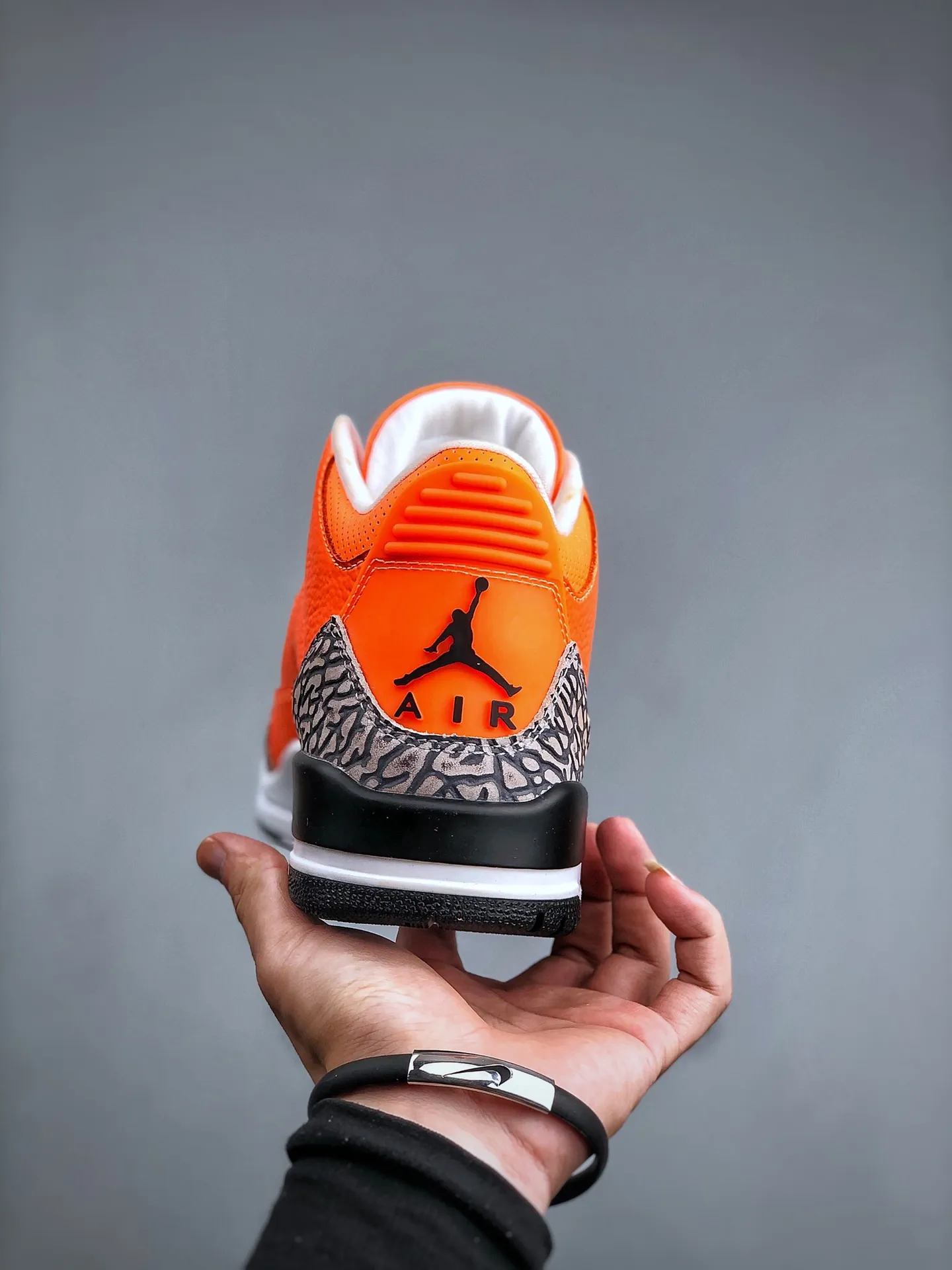 TechFriendly Nike Air Jordan 3 Retro ‘Sun Orange Grey’ – Men’s Basketball Shoes, Mid-Top, Retro Style, Replica Sneakers, Sizes 40-47.5 (Half Sizes 1184