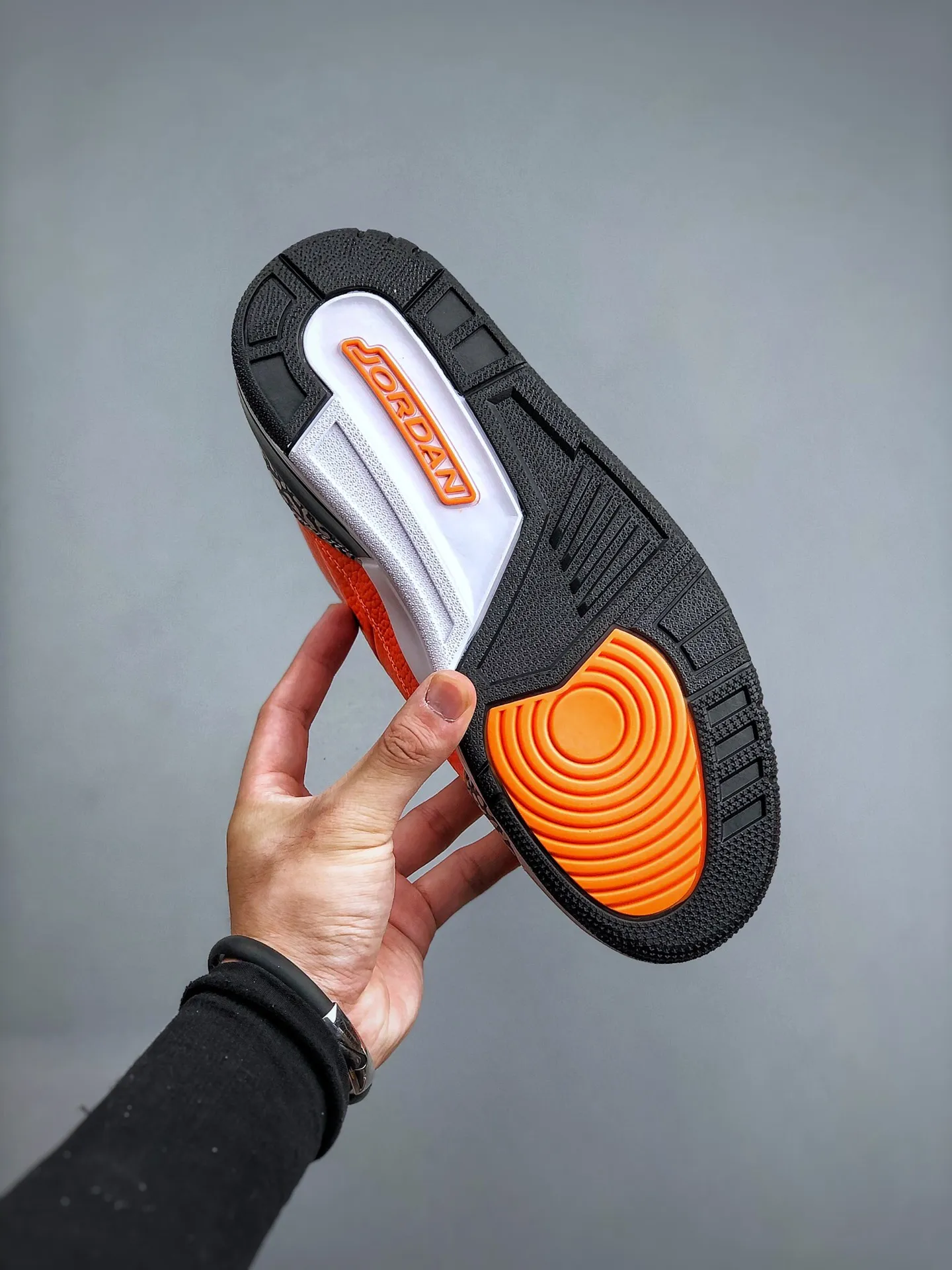 TechFriendly Nike Air Jordan 3 Retro ‘Sun Orange Grey’ – Men’s Basketball Shoes, Mid-Top, Retro Style, Replica Sneakers, Sizes 40-47.5 (Half Sizes 1184