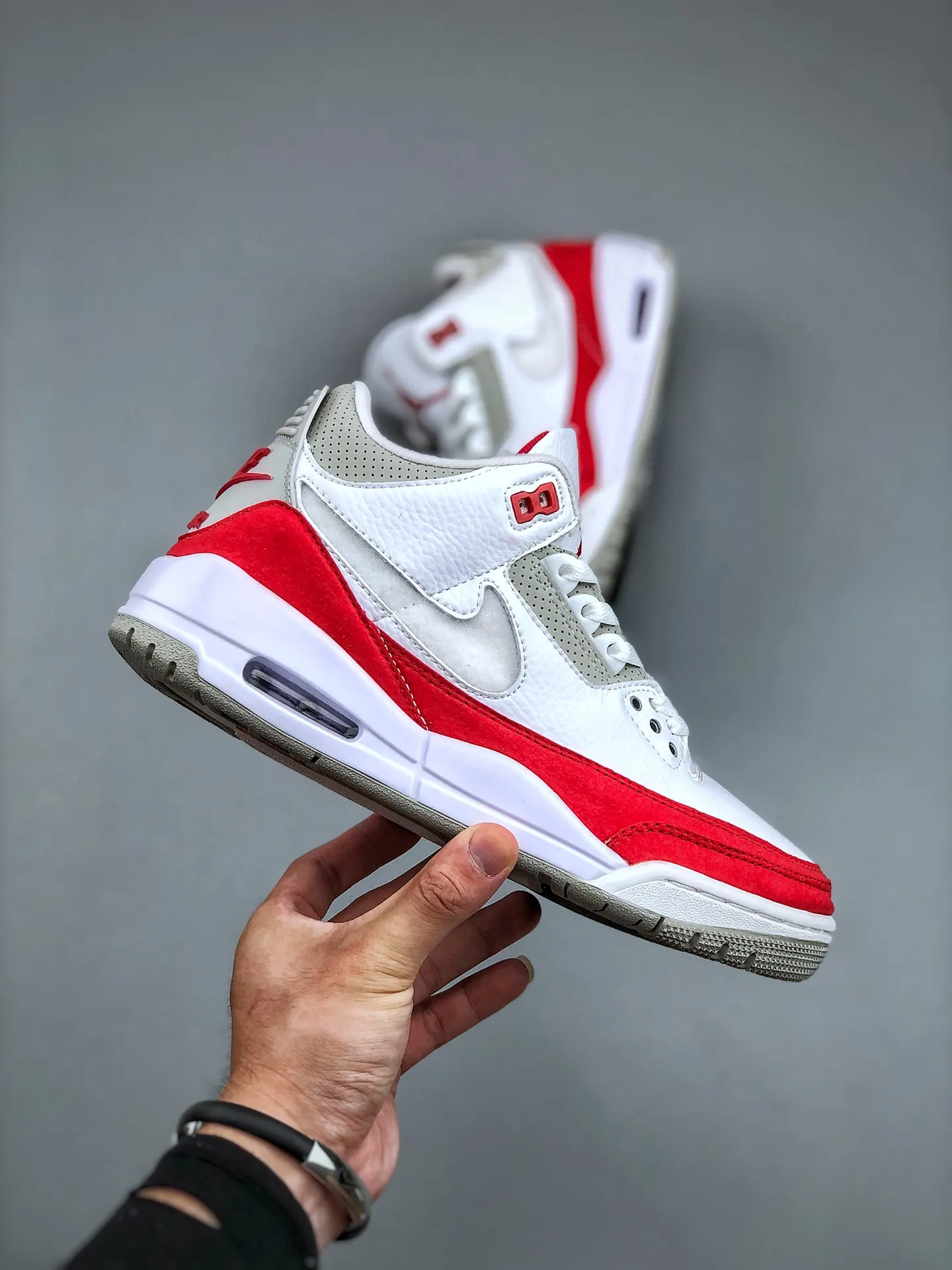 Nike Air Jordan 3 Retro ‘White Red’ –  Rep Shoes, Men’s Replica Sneakers, Sizes 35.5-47. Classic 1188
