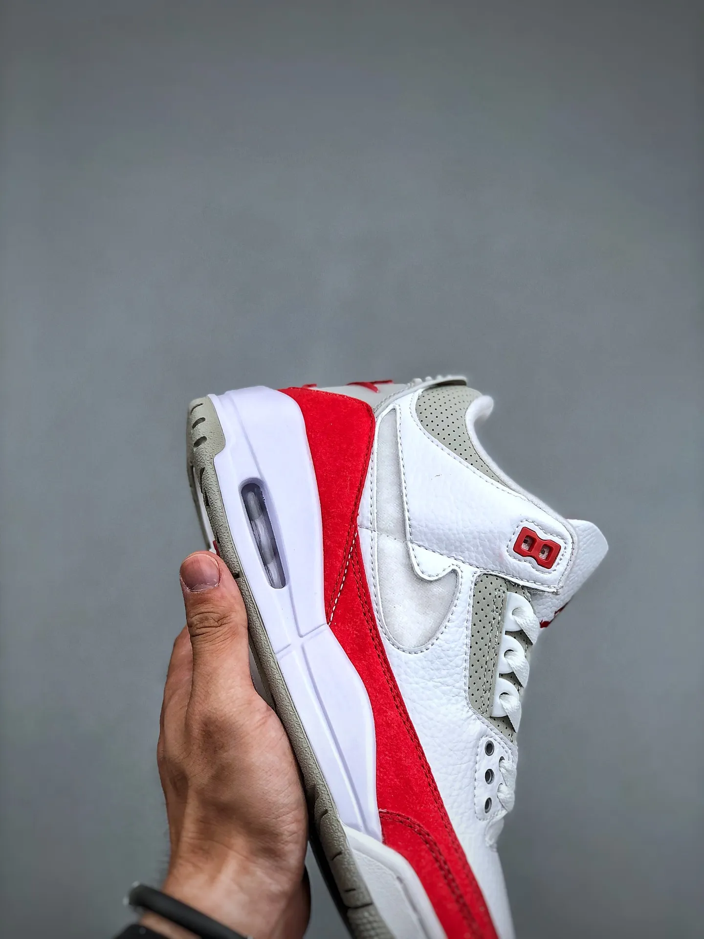 Nike Air Jordan 3 Retro ‘White Red’ –  Rep Shoes, Men’s Replica Sneakers, Sizes 35.5-47. Classic 1188