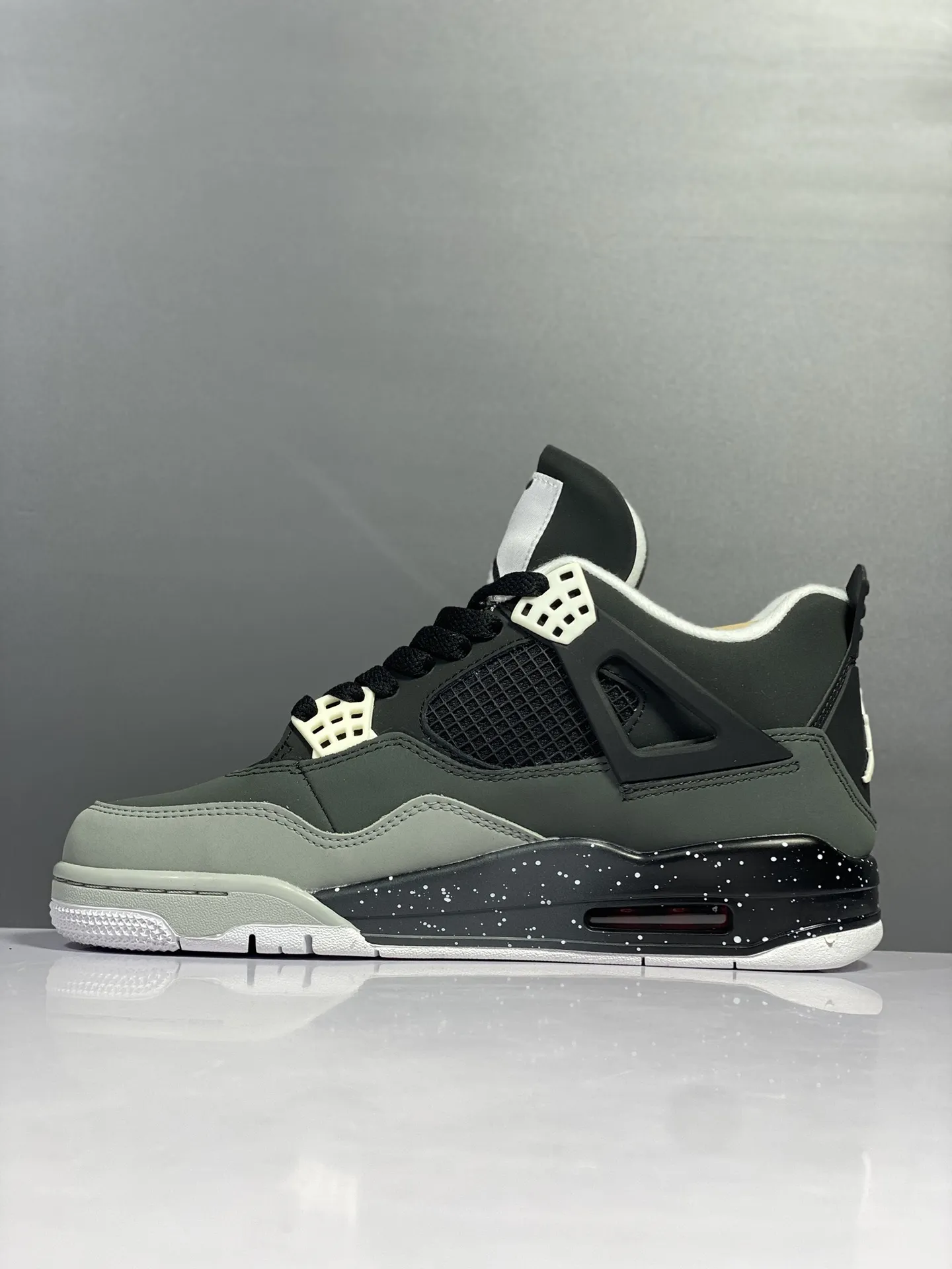 Nike Air Jordan 4 Retro ‘Black Fear’ – Men’s Basketball Shoes – Black White – High Quality Rep Shoes in Various Sizes SportInspired 1156