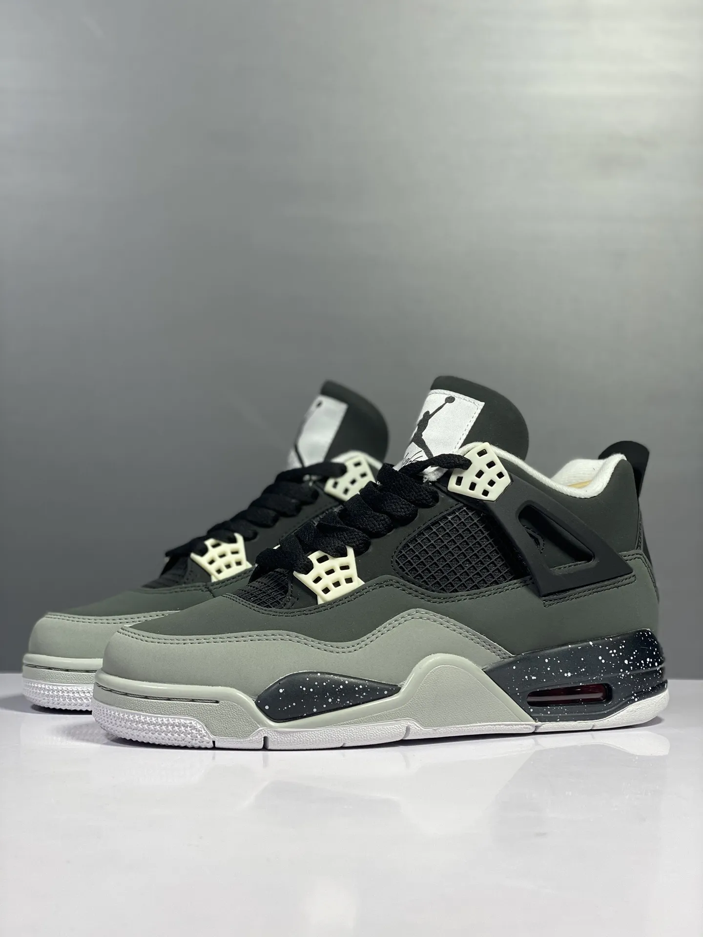 Nike Air Jordan 4 Retro ‘Black Fear’ – Men’s Basketball Shoes – Black White – High Quality Rep Shoes in Various Sizes SportInspired 1156