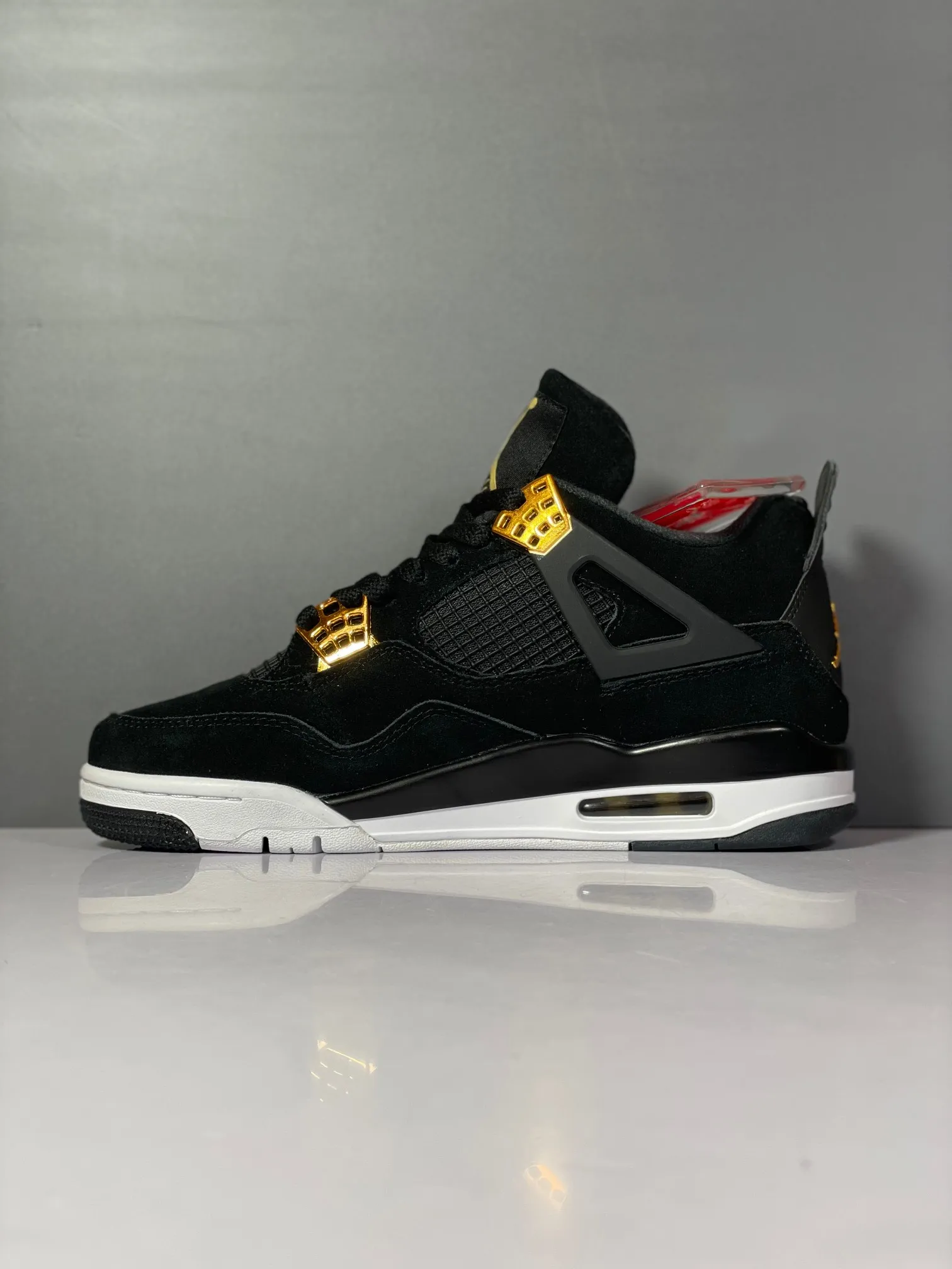 Nike Air Jordan 4 Retro Black Gold Royal Edition – Men’s Basketball Shoes with High Quality Rep Design Elegant 1144