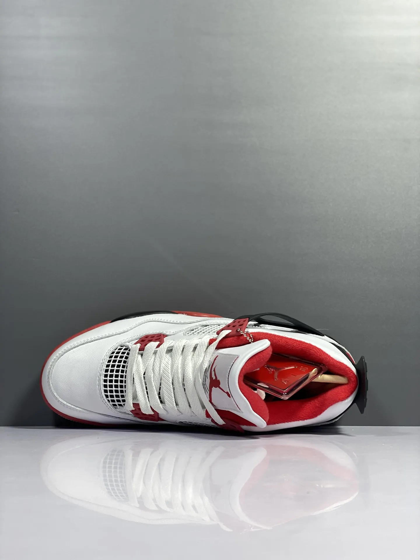 Nike Air Jordan 4 Retro ‘Fire Red’ – White Red Black – High Quality Rep Shoes – Authentic Replica Sneakers WrinkleFree 1160