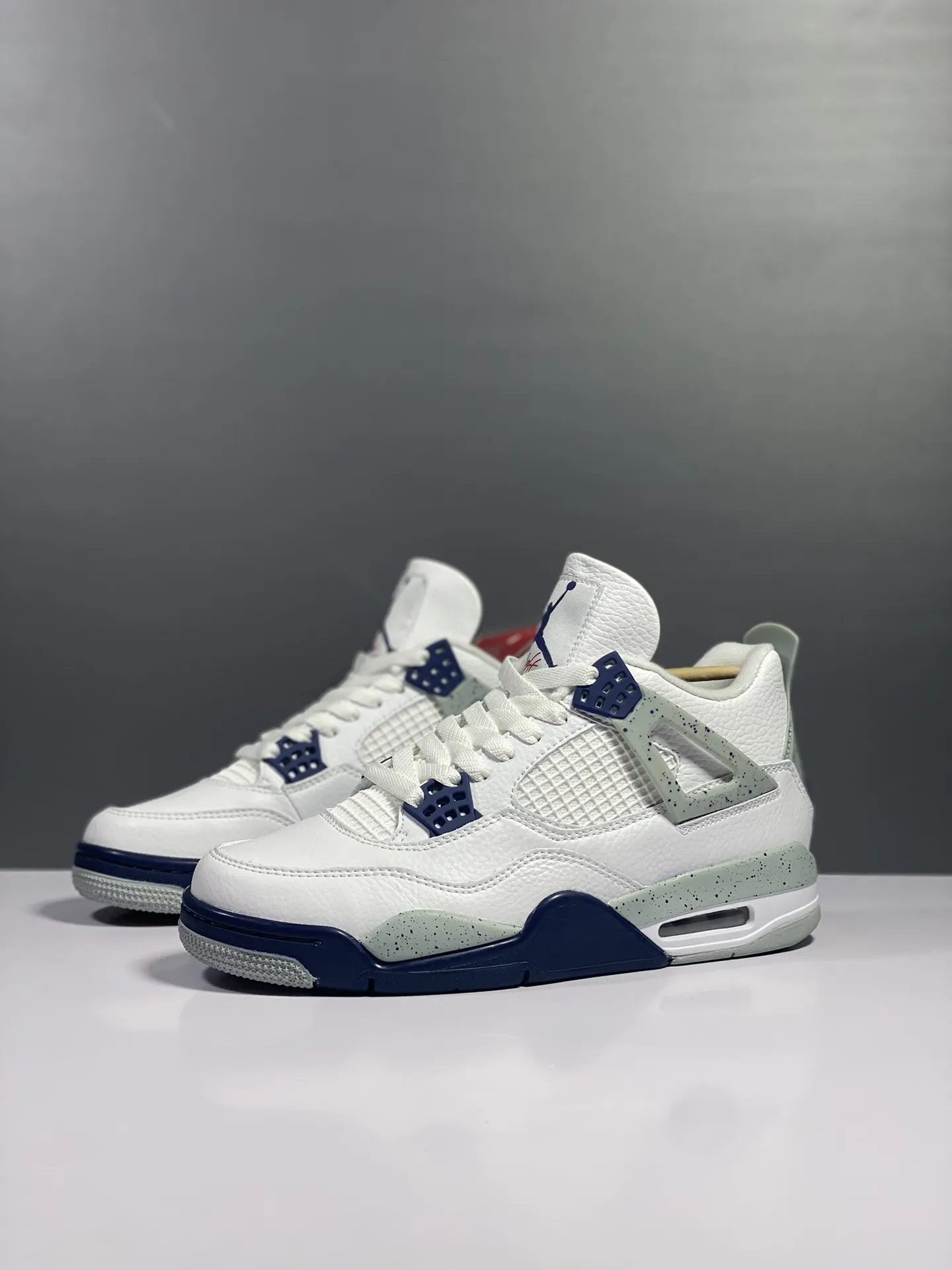 NewStyle Nike Air Jordan 4 Retro Midnight Navy White –  Rep Shoes & High Quality Replica Nikes 1168
