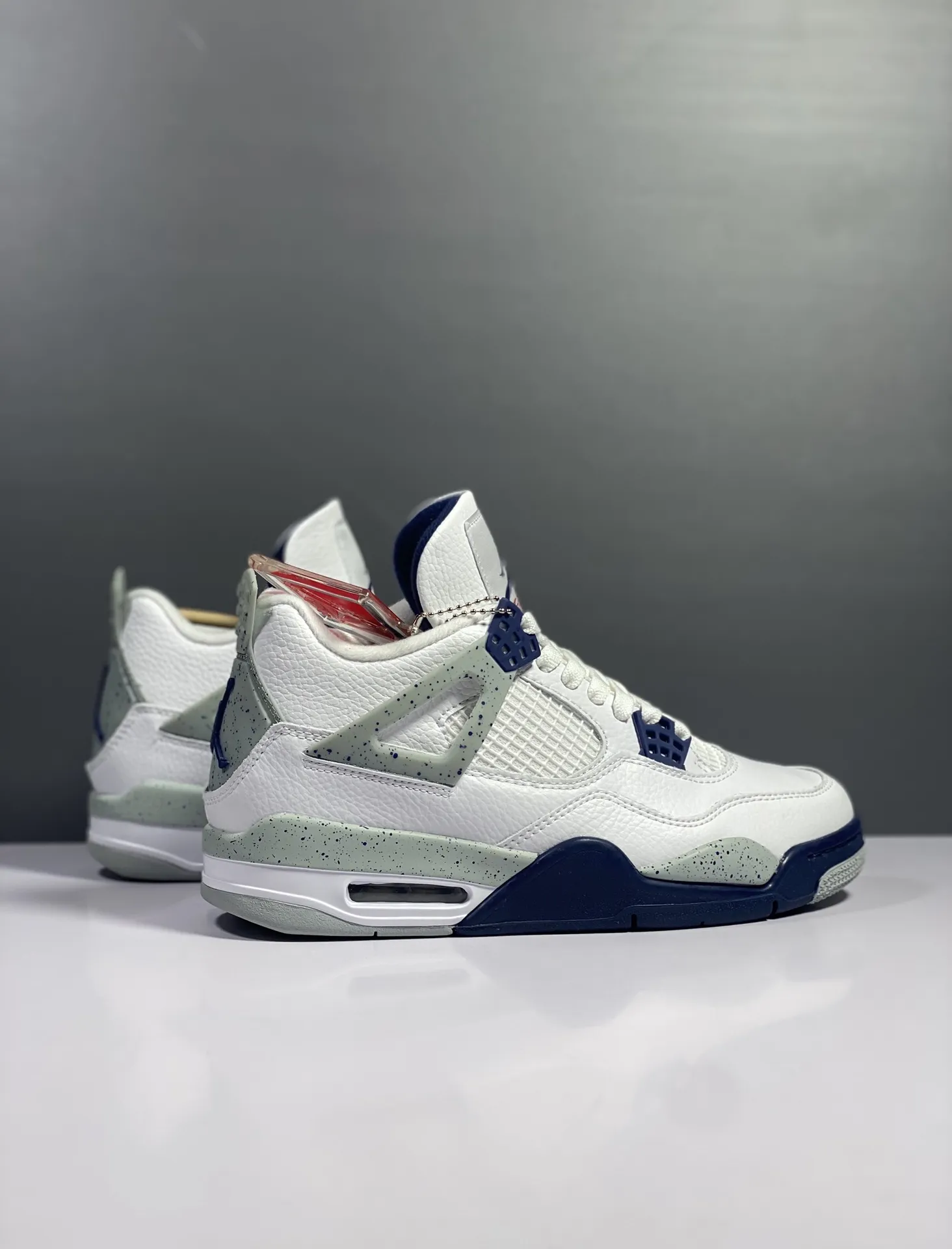 NewStyle Nike Air Jordan 4 Retro Midnight Navy White –  Rep Shoes & High Quality Replica Nikes 1168