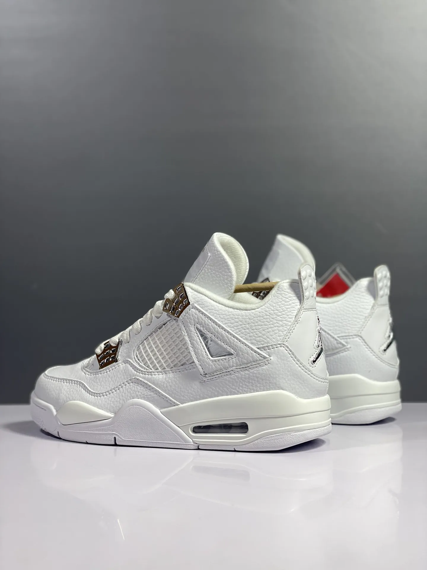 Nike Air Jordan 4 Retro Pure White Silver Buckle – AJ4 Retro Style, High Quality Rep Shoes, Multiple Sizes SoftTouch 1169