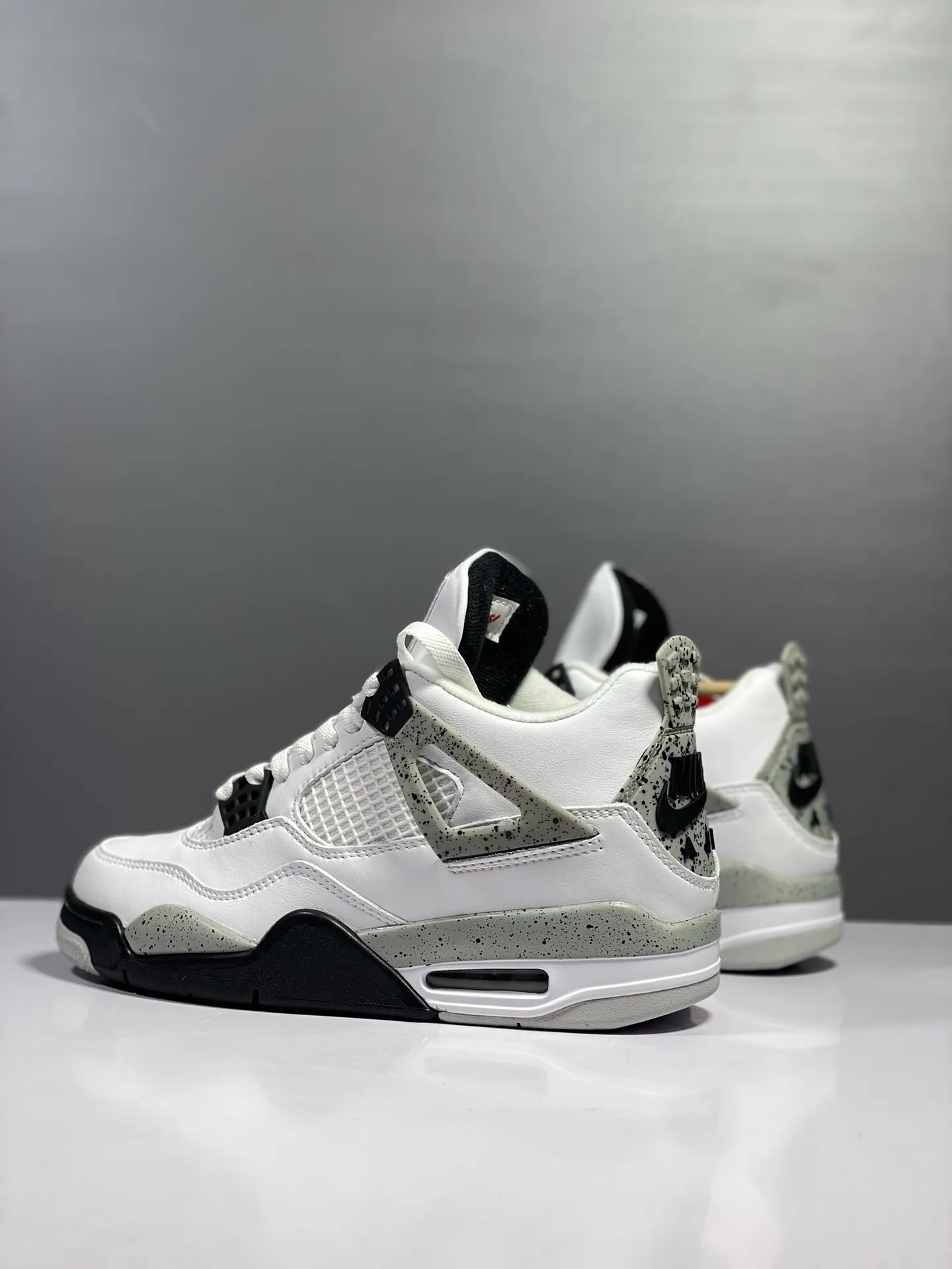 Practical Nike Air Jordan 4 Retro White Cement – Authentic AJ4 Style with High Quality Replica Shoes, Multiple Sizes Available 1161