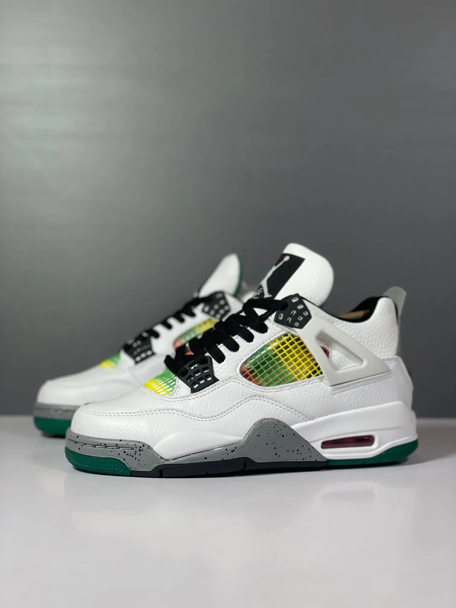 Nike Air Jordan 4 Retro White Green AJ4 – AQ9129-100 – High Top Rep Shoes with  High Quality Replica Design TravelReady 1146