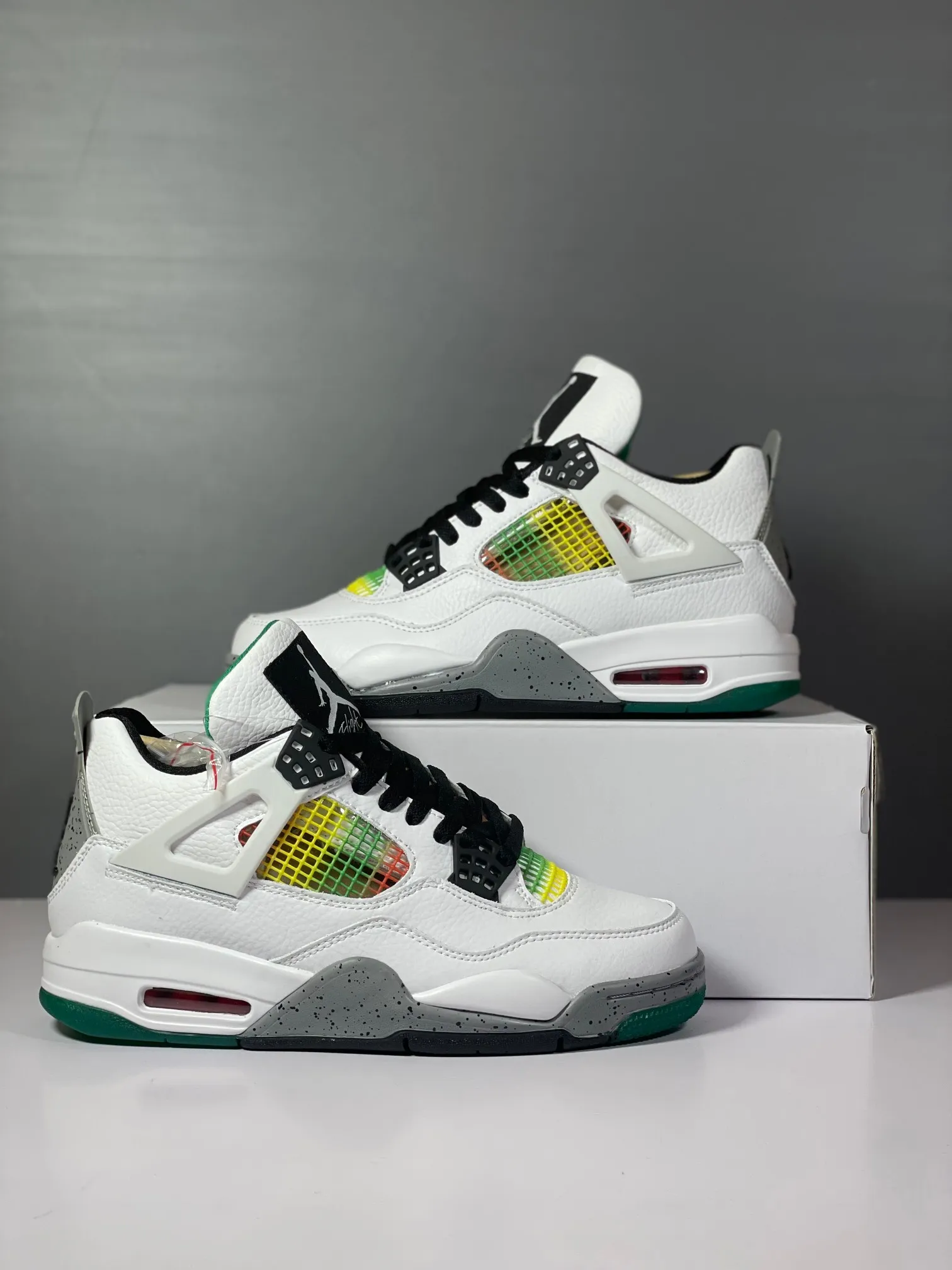 Nike Air Jordan 4 Retro White Green AJ4 – AQ9129-100 – High Top Rep Shoes with  High Quality Replica Design TravelReady 1146