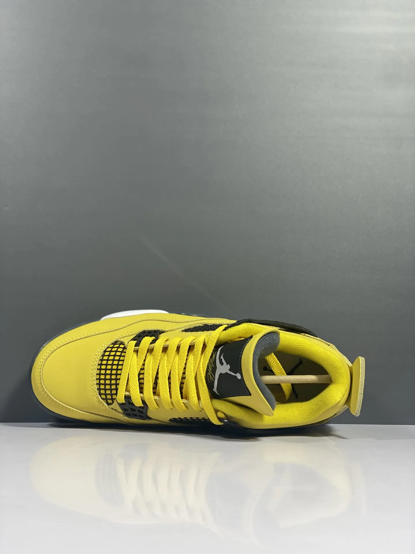 FreshLook Nike Air Jordan 4 Retro ‘White Orange’ – Lightning Yellow Colorway – High Quality Rep Shoes 1167