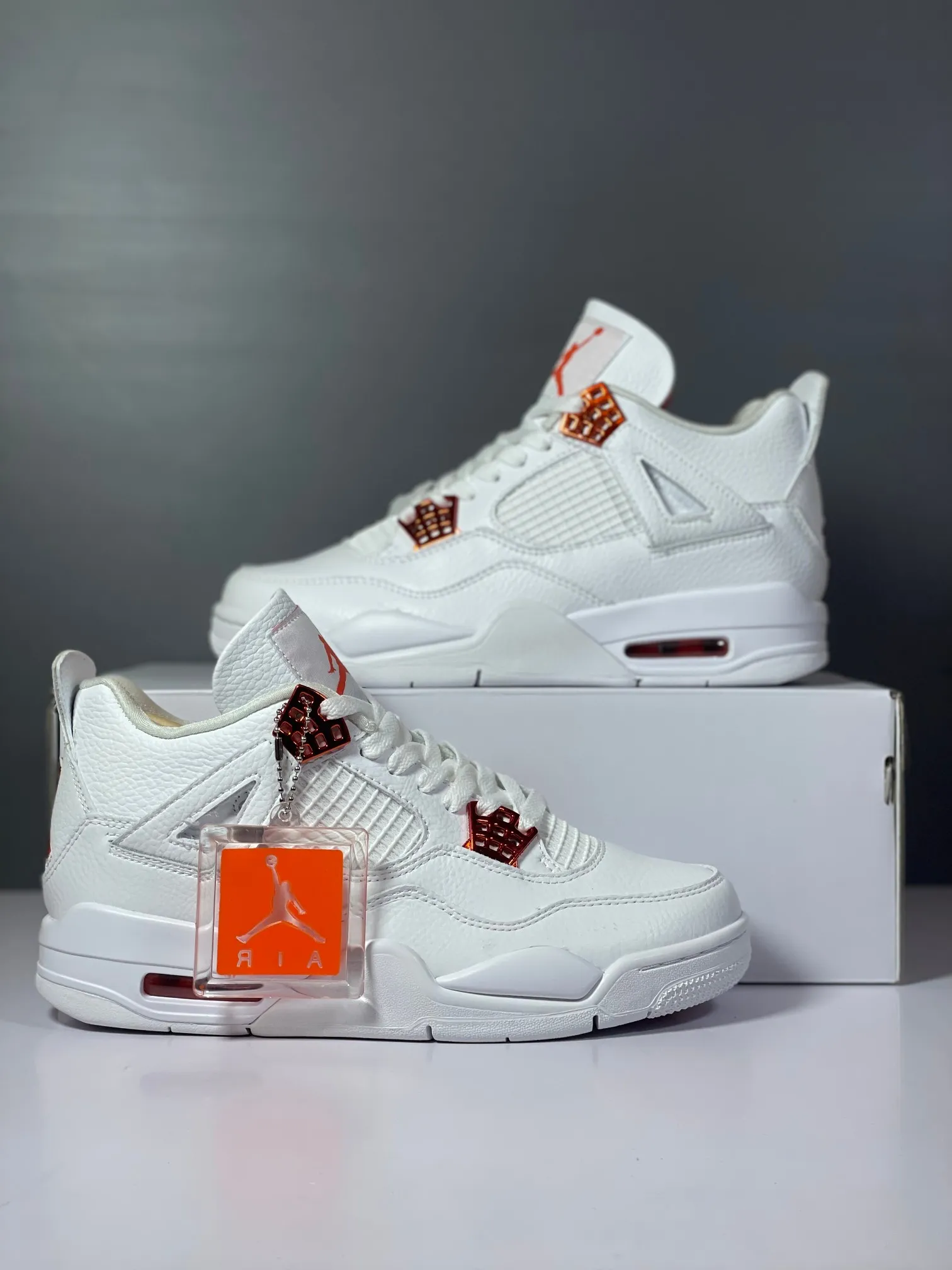 Classic Nike Air Jordan 4 Retro White Orange CT8527-118 – Authentic Style Rep Shoes with High Quality Replica Design 1143
