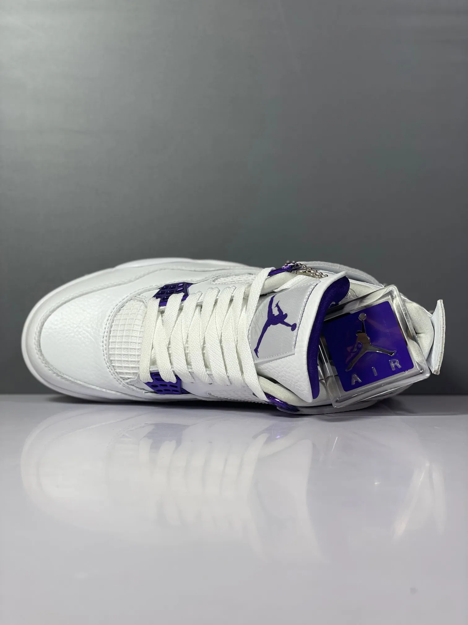 Resilient Nike Air Jordan 4 Retro White Purple AJ4 – Authentic Style with High Quality Replica Shoes, Multiple Sizes Available 1150