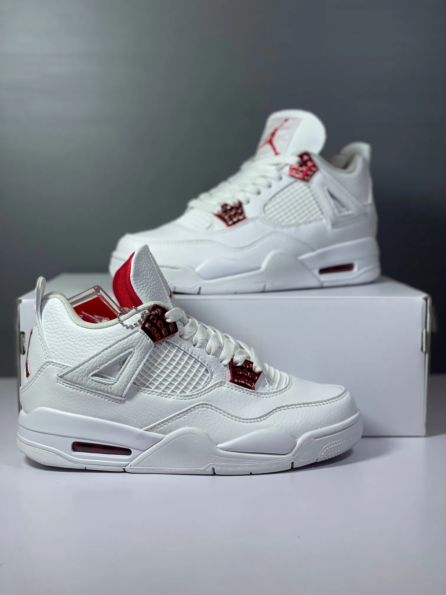 Stretchable Nike Air Jordan 4 Retro White Red CT8527-112 Basketball Shoes –  Rep Shoes with High Quality Replica Design 1149