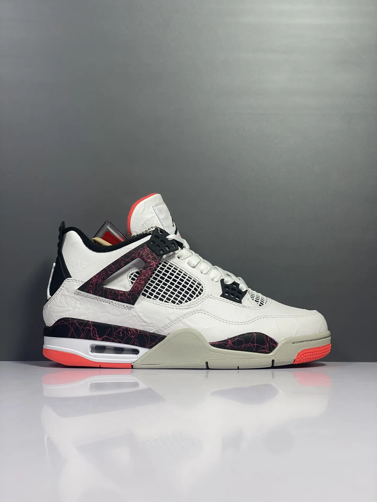 Nike Air Jordan 4 Retro White Red Black Lava – Authentic Style Rep Shoes with  High Quality Replica Design Bright 1171
