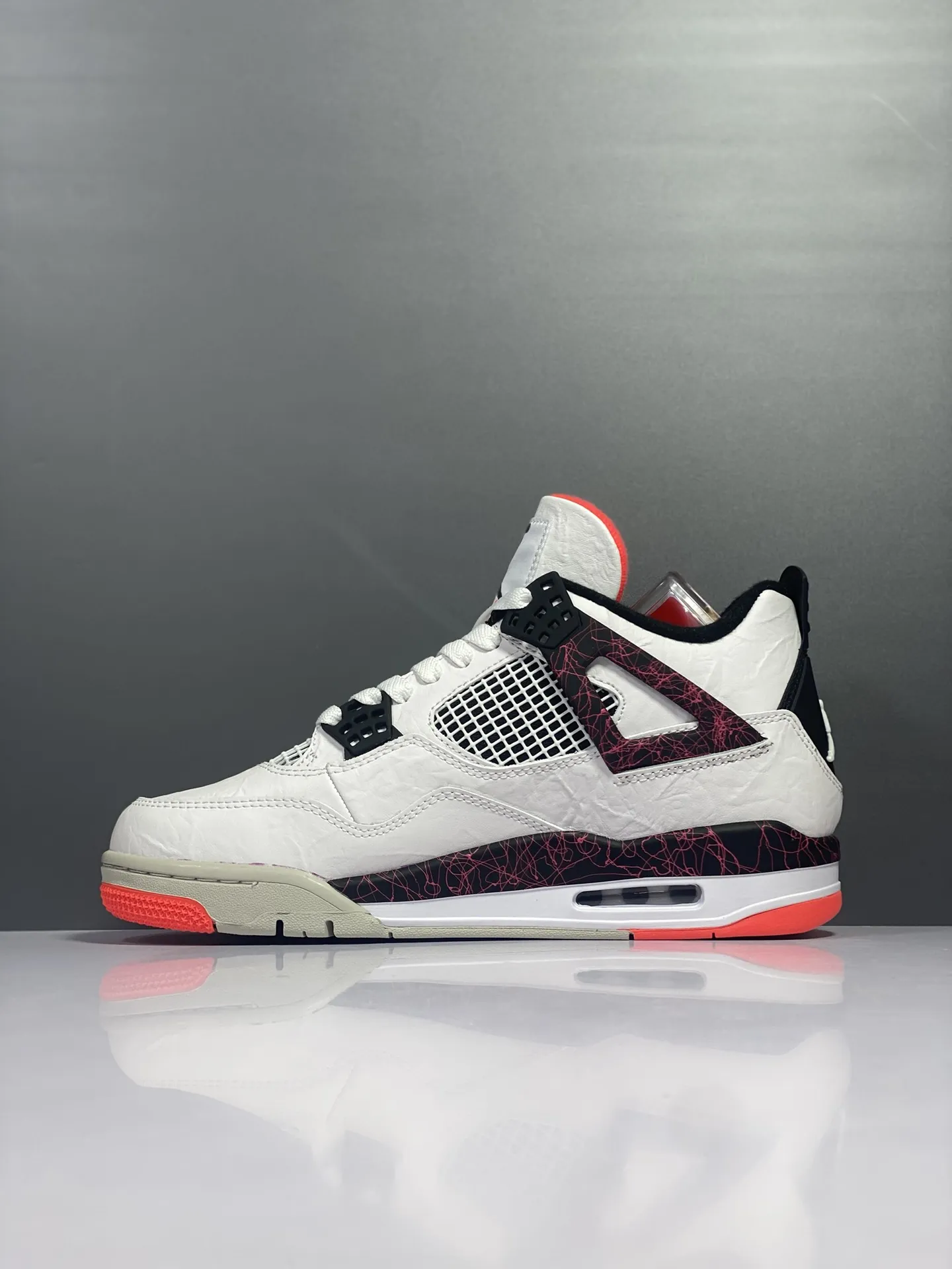 Nike Air Jordan 4 Retro White Red Black Lava – Authentic Style Rep Shoes with  High Quality Replica Design Bright 1171