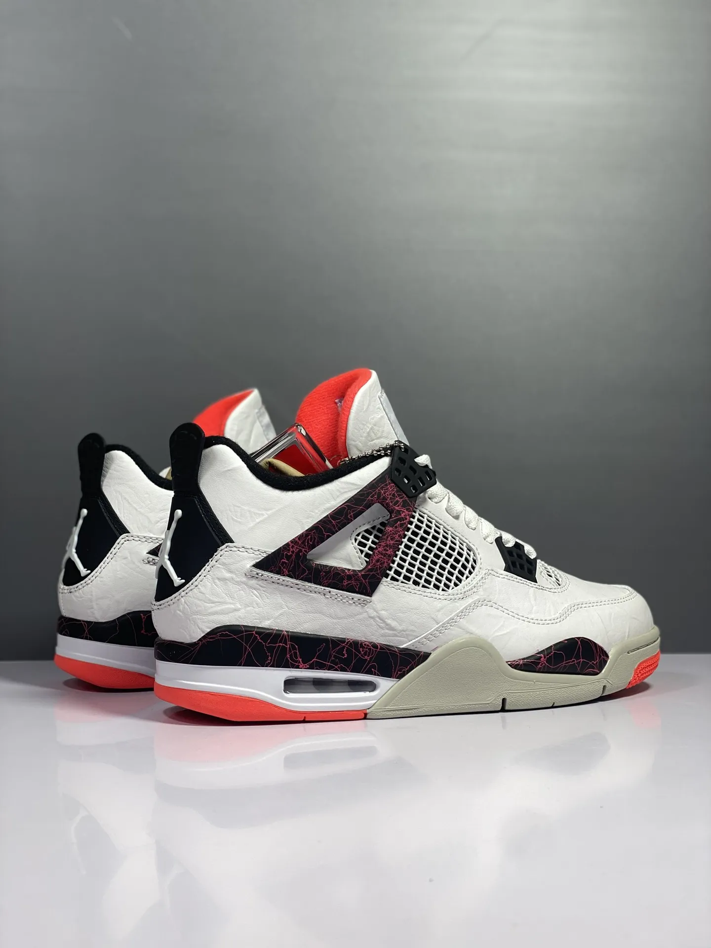 Nike Air Jordan 4 Retro White Red Black Lava – Authentic Style Rep Shoes with  High Quality Replica Design Bright 1171