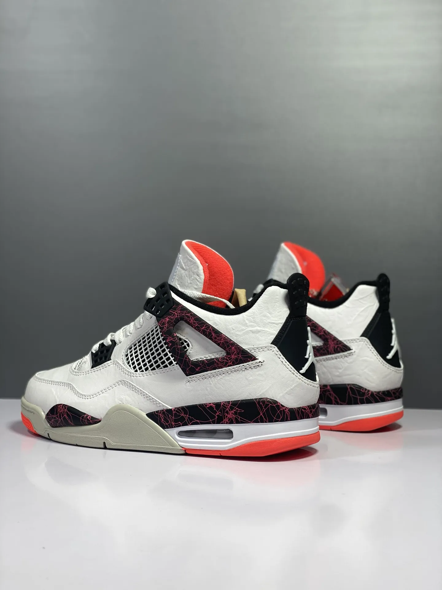 Nike Air Jordan 4 Retro White Red Black Lava – Authentic Style Rep Shoes with  High Quality Replica Design Bright 1171