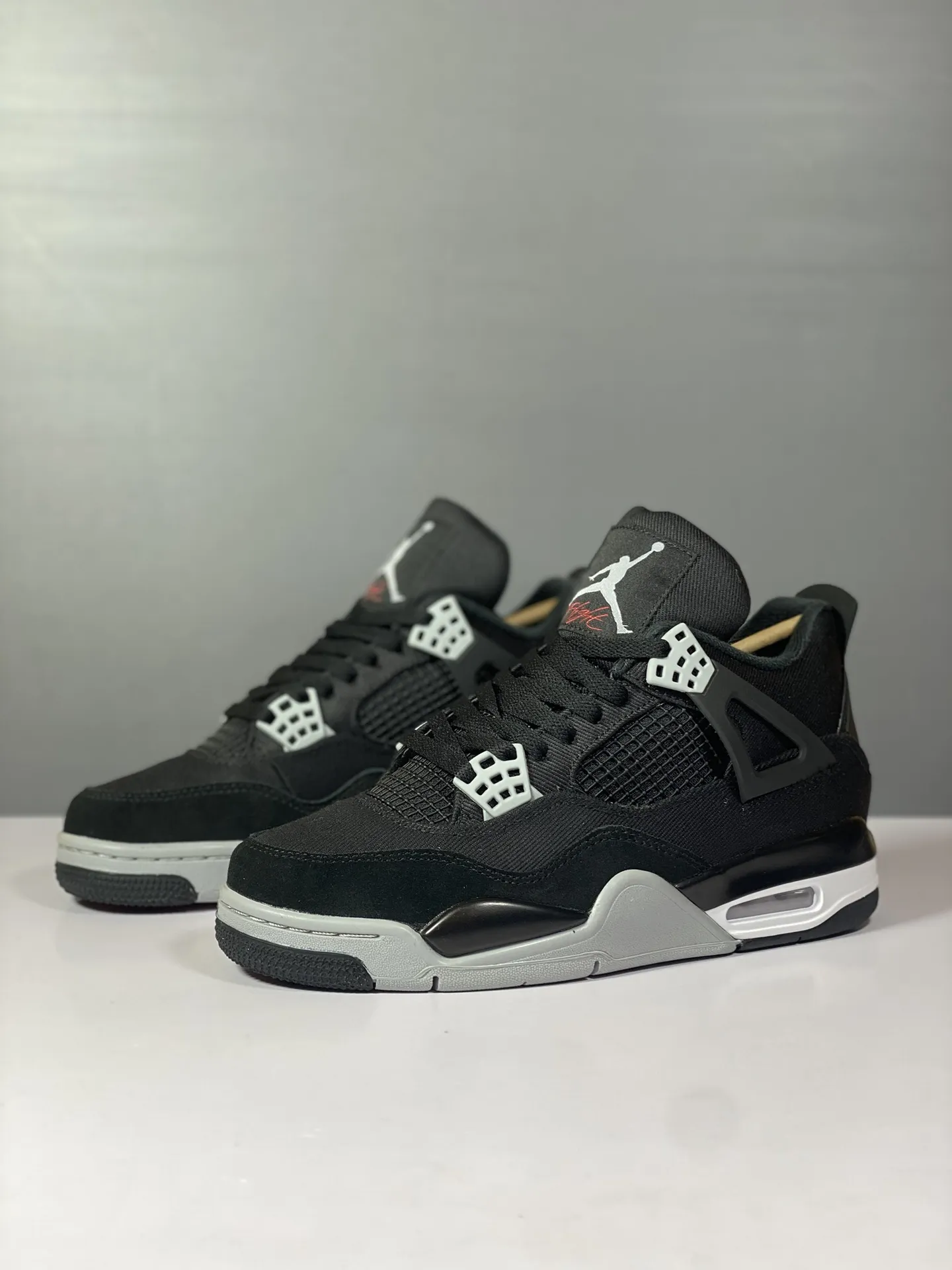Nike Air Jordan 4 SE “Black Canvas” – Authentic Black Basketball Rep Shoes with High Quality Replica Design WaterResistant 1154