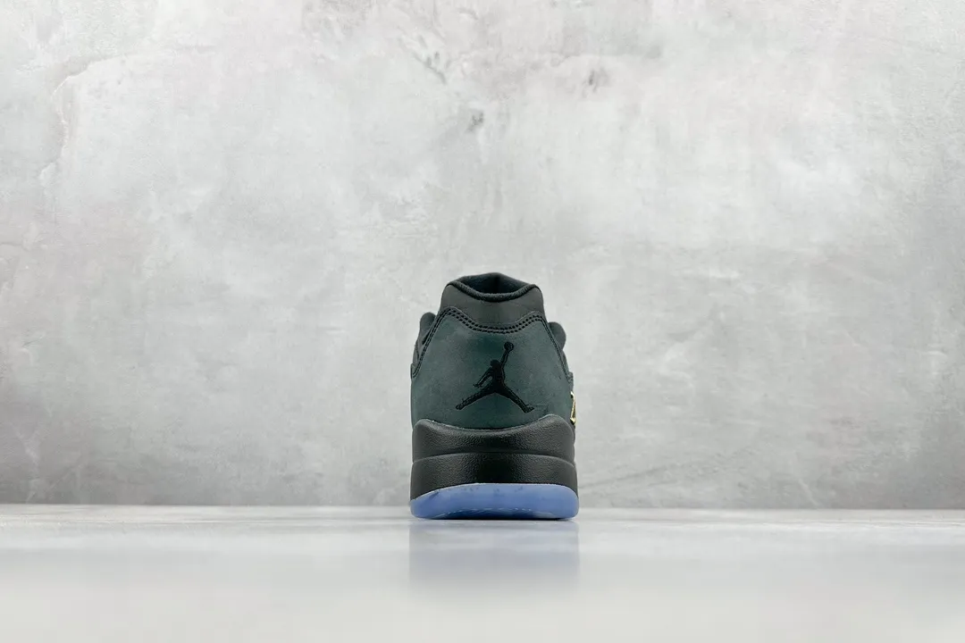 Resilient Nike Air Jordan 5 Retro Black Gold Low-Top Sneakers – High Quality Rep Shoes DJ1094- 1130