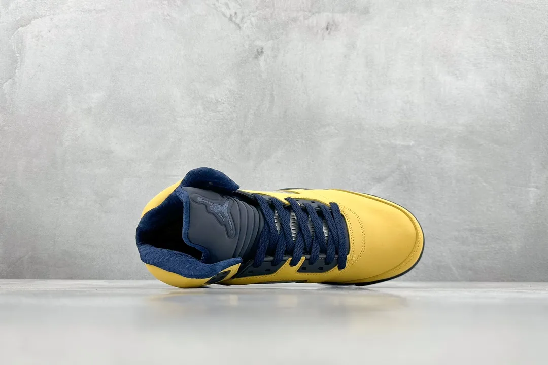 Nike Air Jordan 5 Retro Michigan Yellow Basketball Shoes – High Quality Replica Shoes CQ9541- Breathable 1117