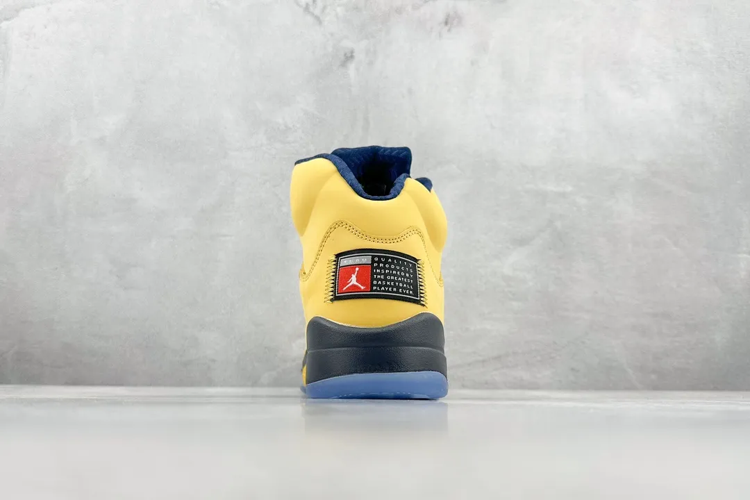 Nike Air Jordan 5 Retro Michigan Yellow Basketball Shoes – High Quality Replica Shoes CQ9541- Breathable 1117