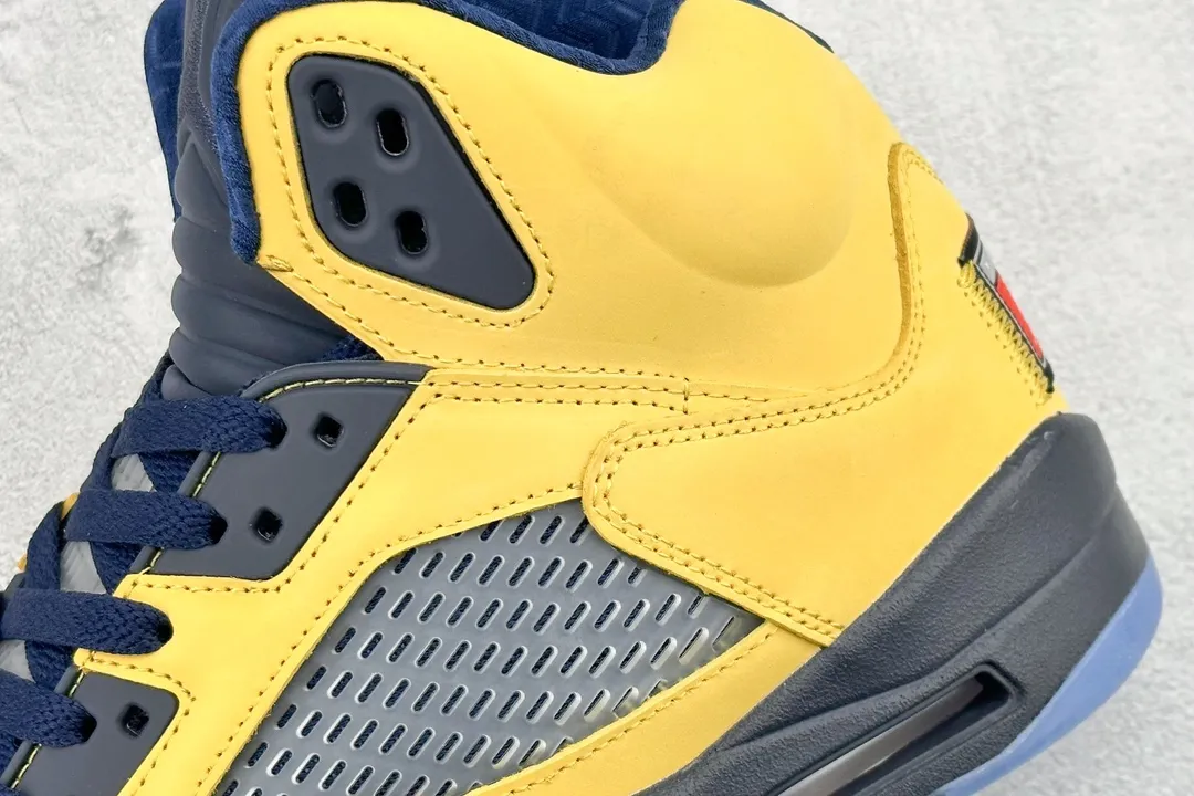 Nike Air Jordan 5 Retro Michigan Yellow Basketball Shoes – High Quality Replica Shoes CQ9541- Breathable 1117