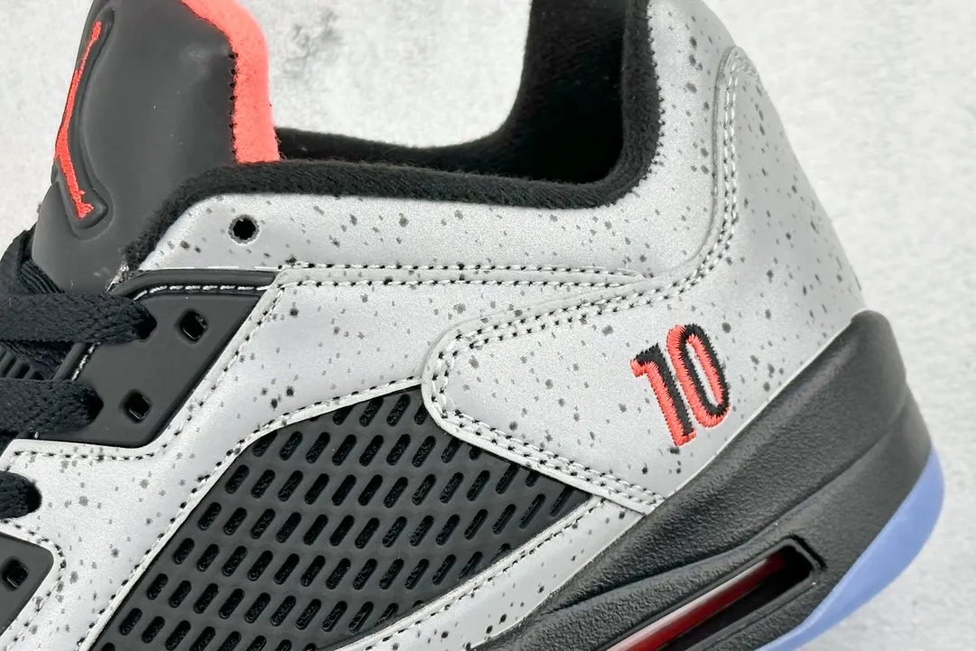 Nike Air Jordan 5 Retro Neymar – Wolf Grey Black Red High Quality Replica Basketball Shoes Versatile 1128