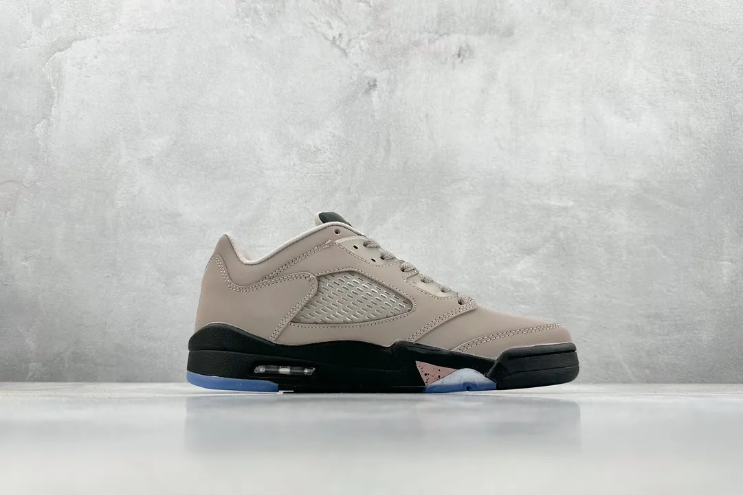 Upgraded Nike Air Jordan 5 Retro PSG – Light Grey Black Blue – Low Top Rep Shoes with  High Quality Replica Design 1131