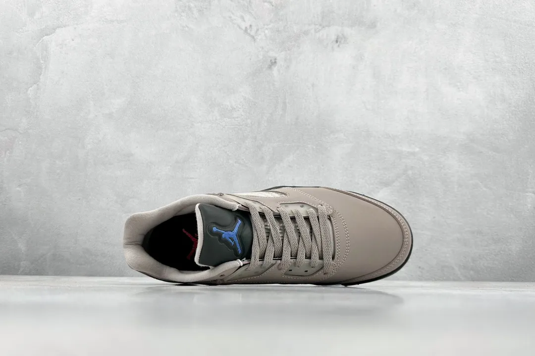 Upgraded Nike Air Jordan 5 Retro PSG – Light Grey Black Blue – Low Top Rep Shoes with  High Quality Replica Design 1131