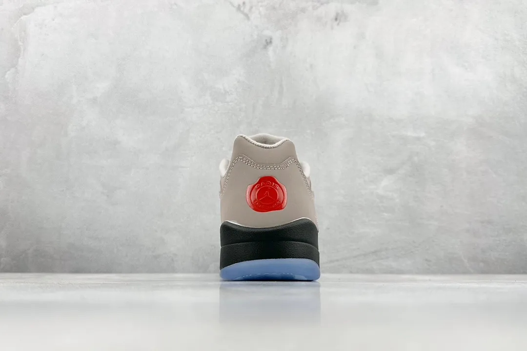 Upgraded Nike Air Jordan 5 Retro PSG – Light Grey Black Blue – Low Top Rep Shoes with  High Quality Replica Design 1131