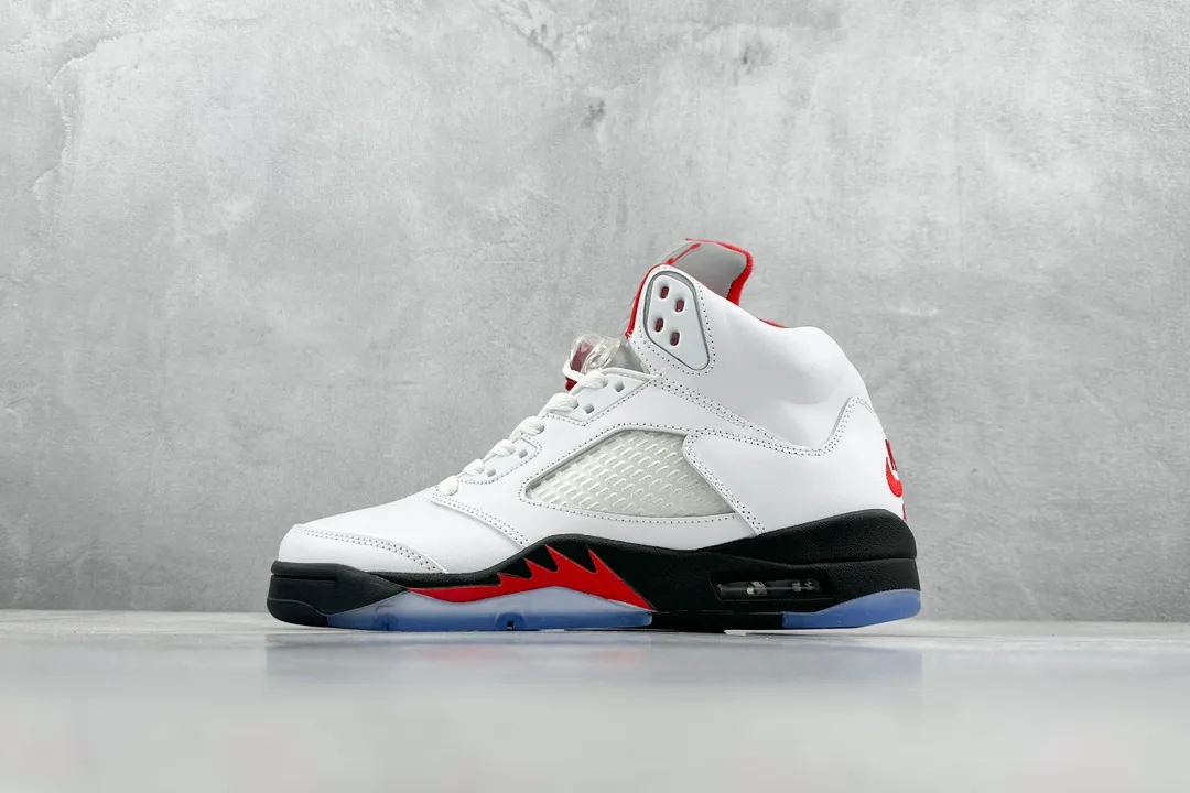 ZeroBulk Nike Air Jordan 5 Retro Rukawa – White Red Black High-Top Rep Shoes with High Quality Replica Design 1120